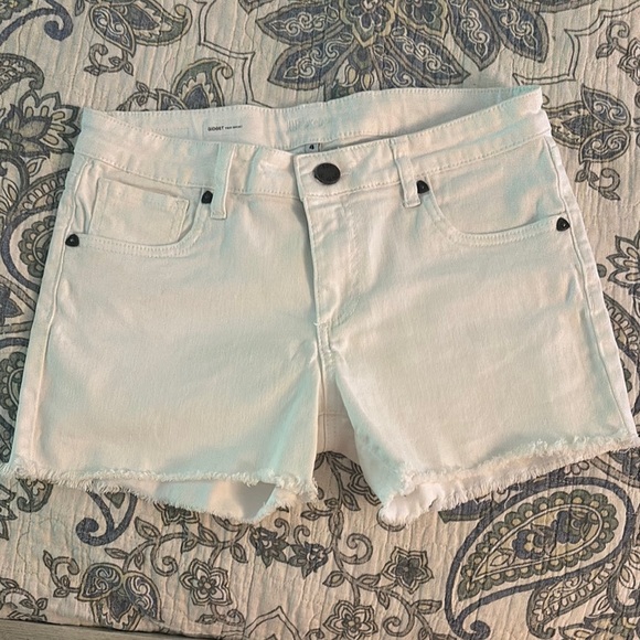 Womens Kut from the Kloth size 4 Gidget gray shorts in white - Picture 1 of 3